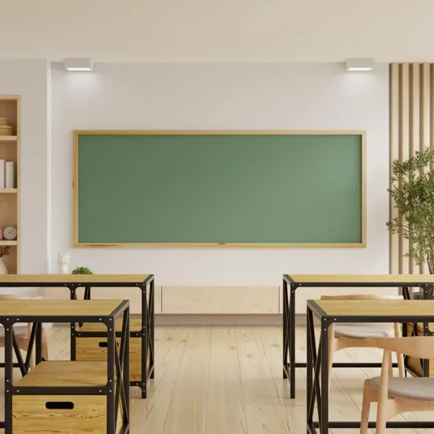 Clean, empty preschool classroom